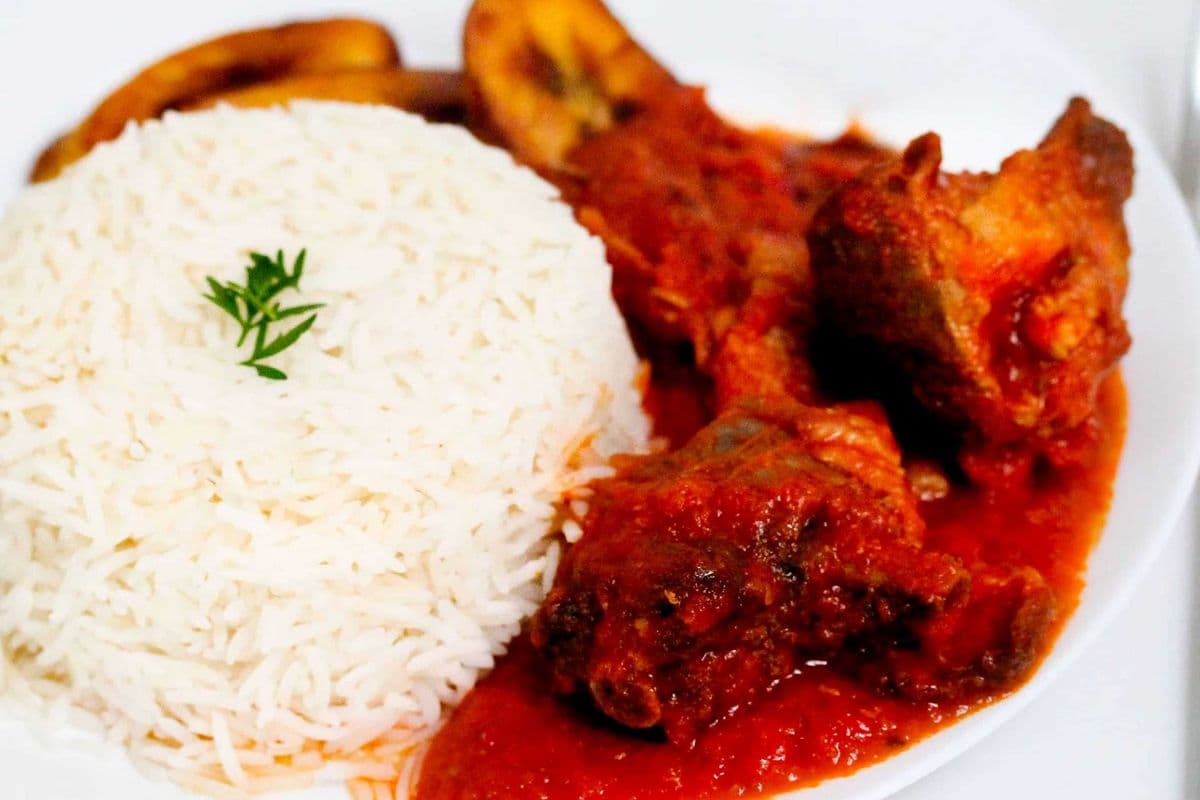 Tomato Based Stew with White Rice