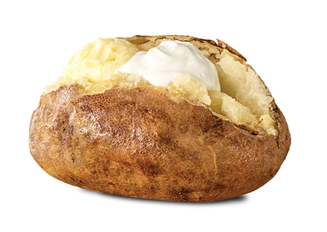 Baked Potato with Sour Cream & Butter