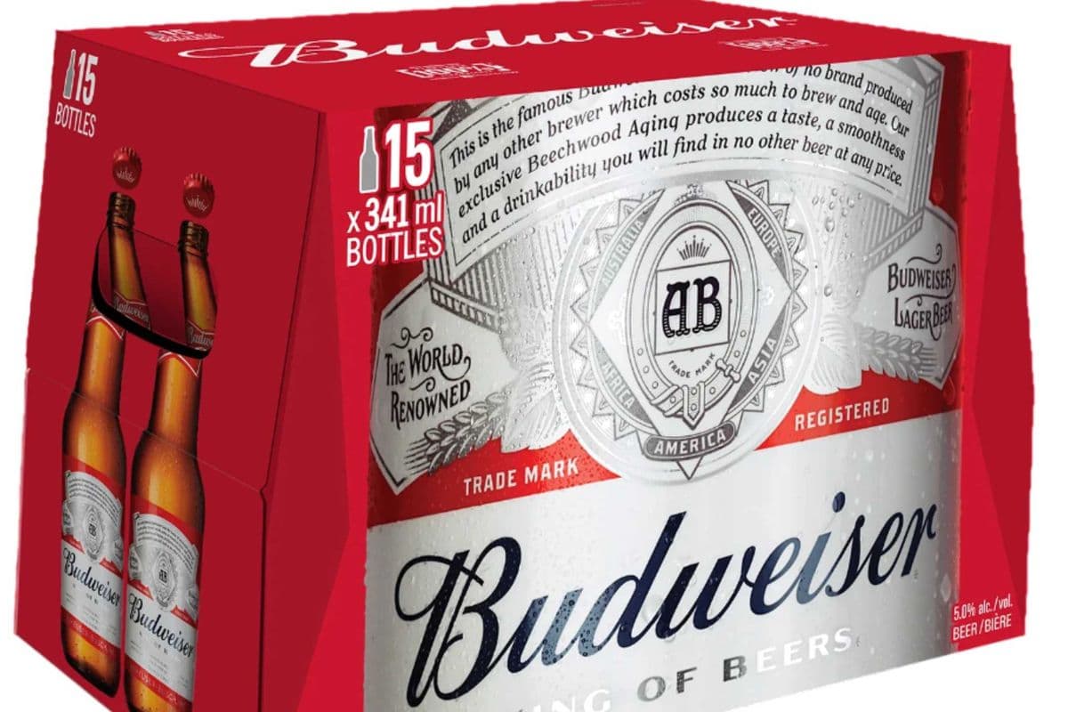 Budweiser (15 x 341 ml Bottles)