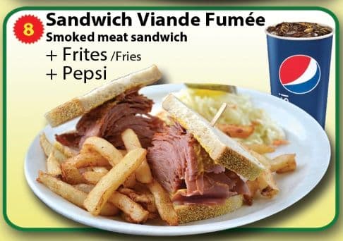 Trio sandwich viande fumée / Trio Smoked Meat Sandwich