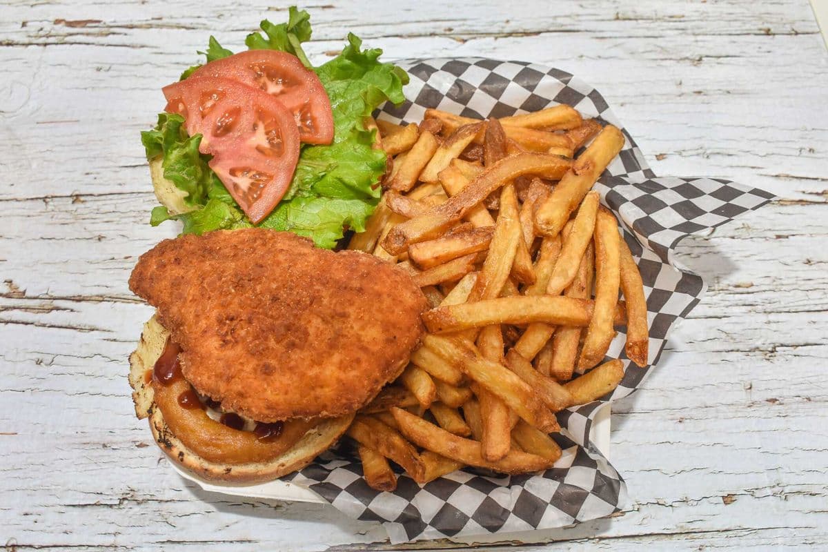 Cowboy Chicken Burger Combo