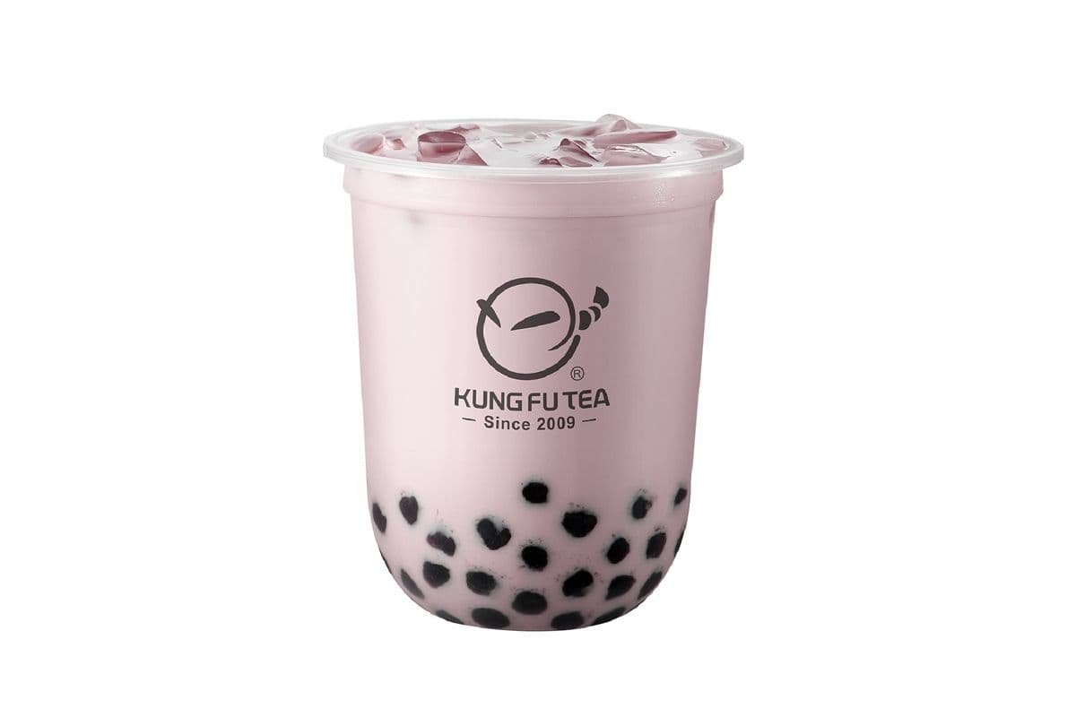 Fresh Taro Green Milk Tea w/ Pearl (L)