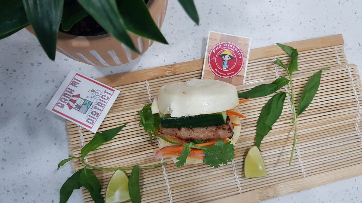 1333. Grilled Pork Sausage Bao Burgers (2 pcs)