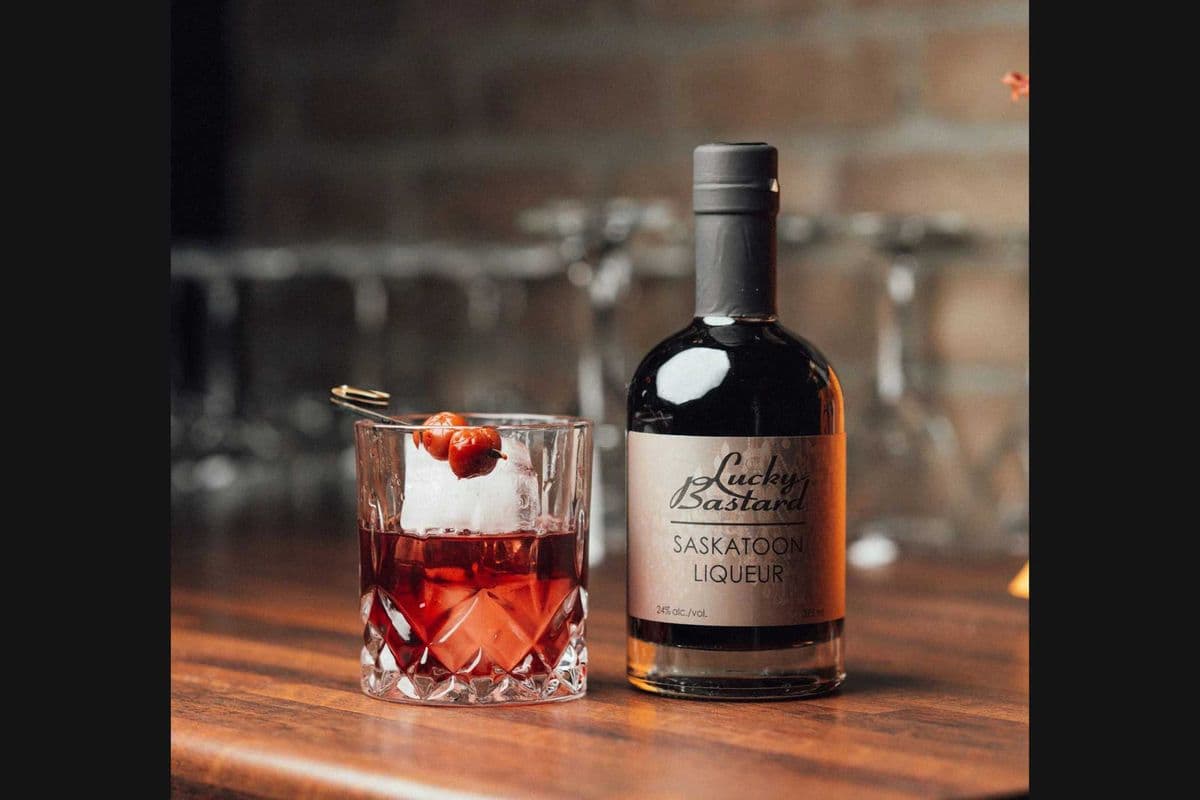 Lucky Bastard Saskatoon Berry Liqueur (1 x 375ml)