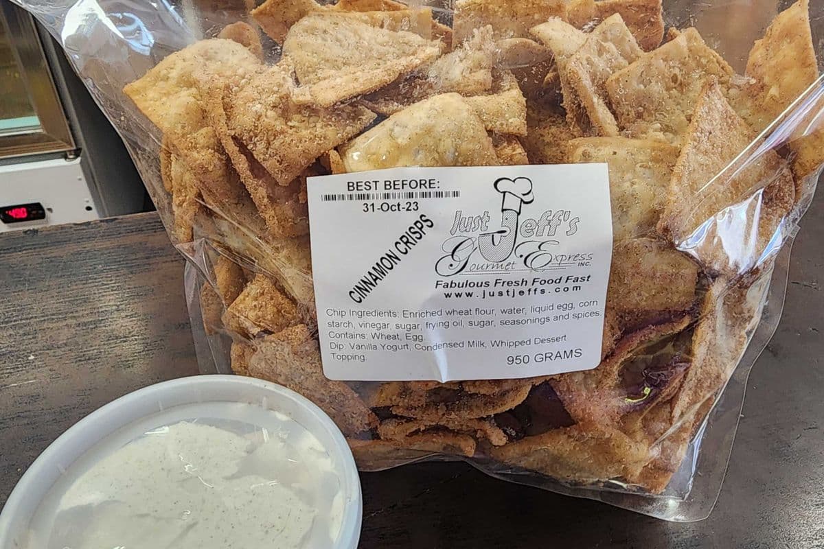 Just jeffs cinnamon crisps (950 grams )
