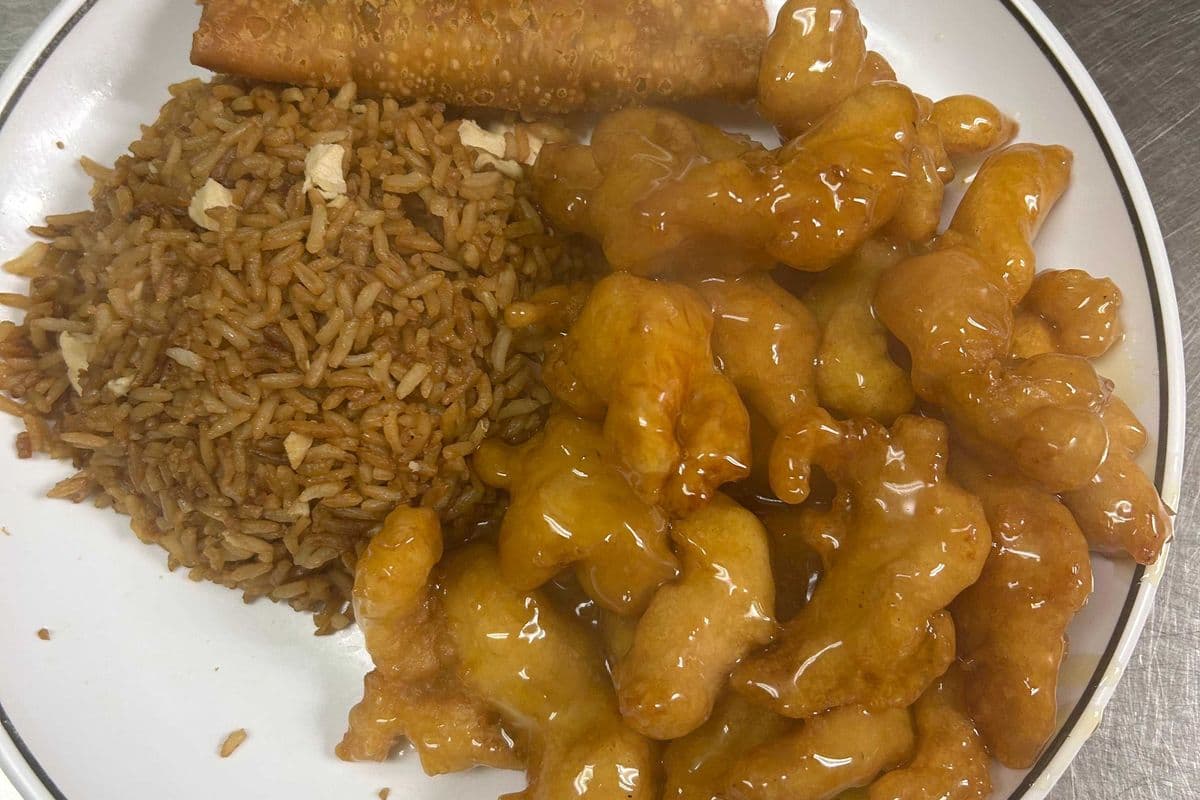 C3 Lemon Chicken, Chicken Fried Rice, and Egg Roll