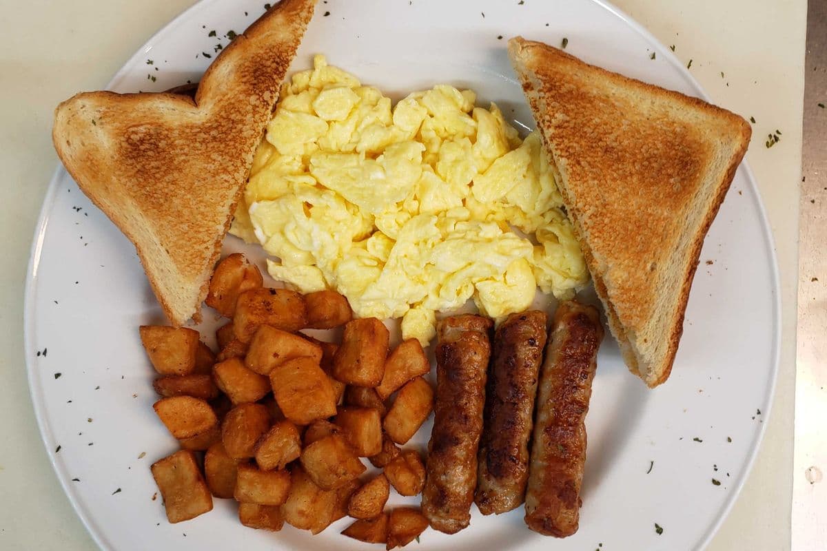 Pork Sausage with Any-Style Eggs (3 pcs)