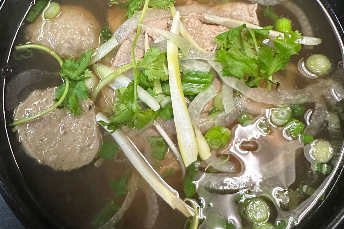 8. Two Protein Beef Noodle Soup - Your choice of spicy broth or regular beef broth