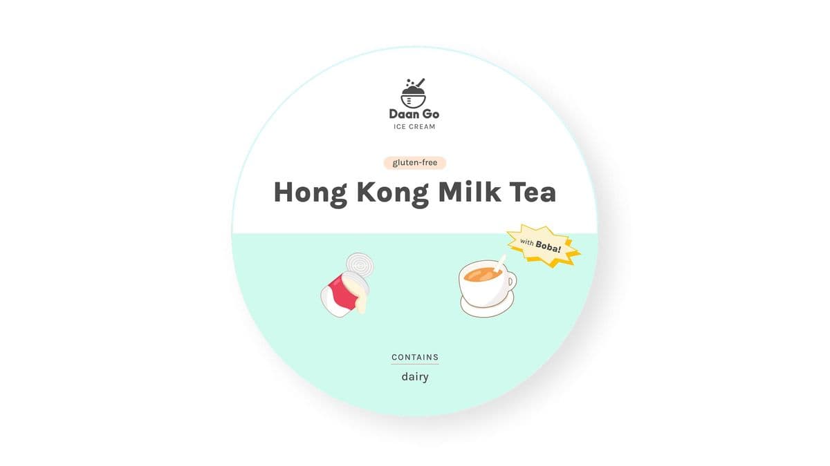 HK Milk Tea with Boba Ice Cream