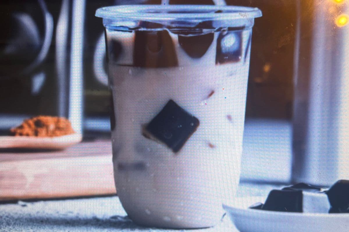 Grass Jelly Coffee Milk Tea仙草鸳鸯奶茶