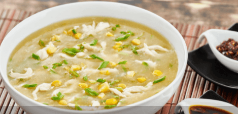 Vegetable or Chicken Sweet Corn Soup