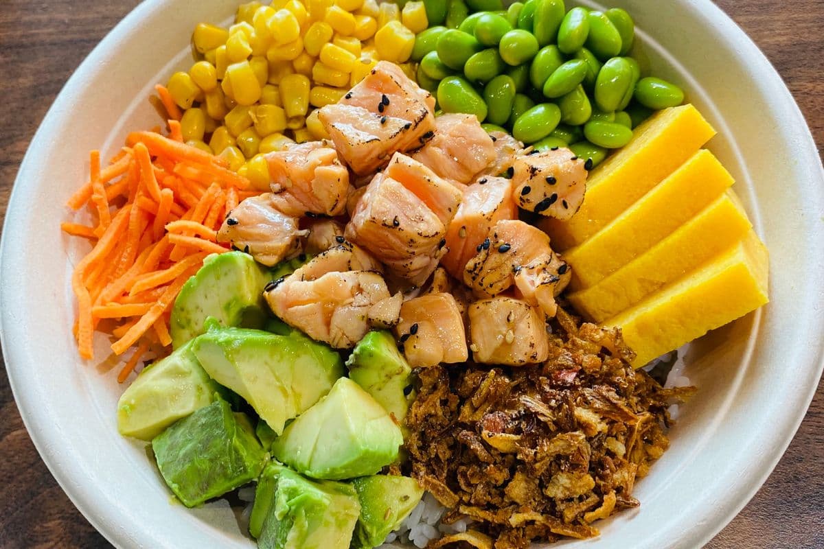 Ohana Torched Salmon Poke Bowl