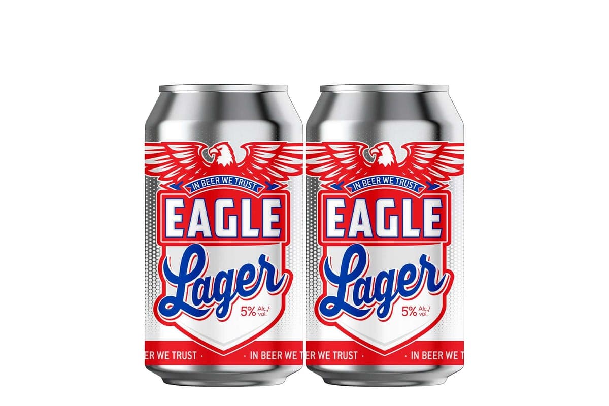 Eagle Lager 5% – 355ml – Pair (2 x 355ml)