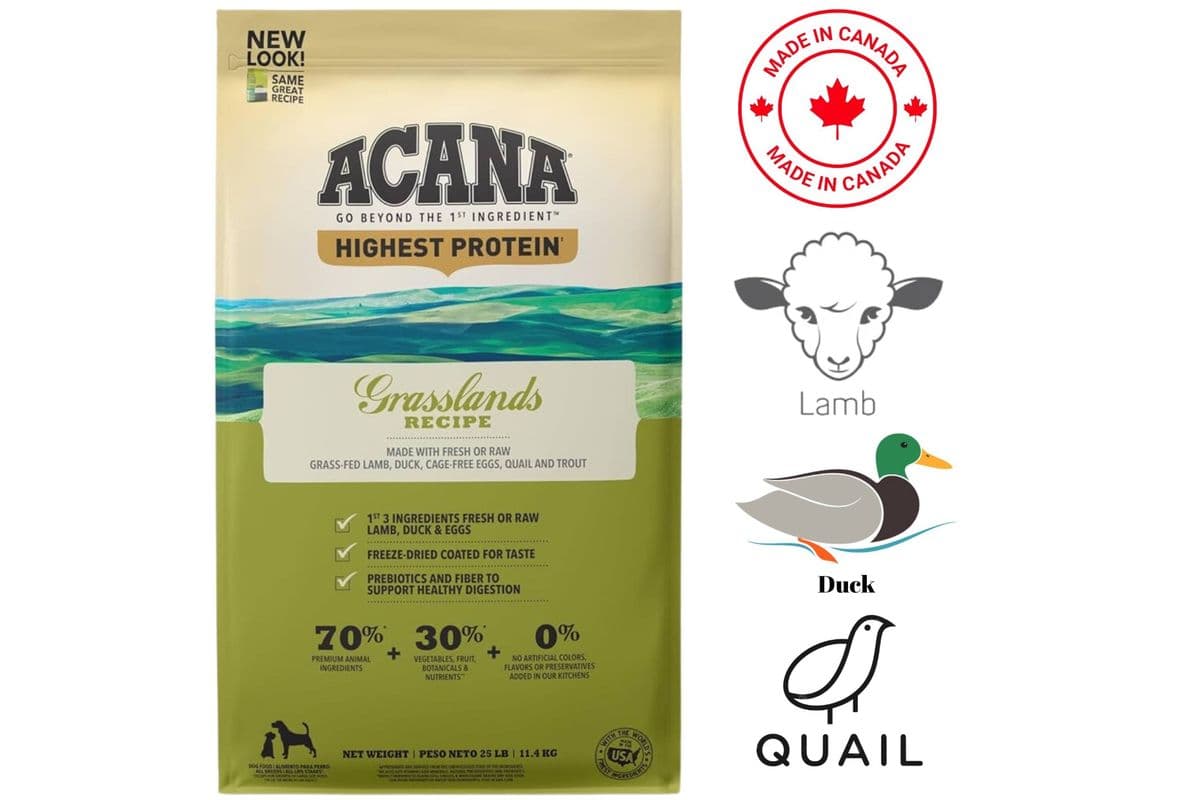 Acana Grasslands Adult Dry Dog Food (4.4 lbs)