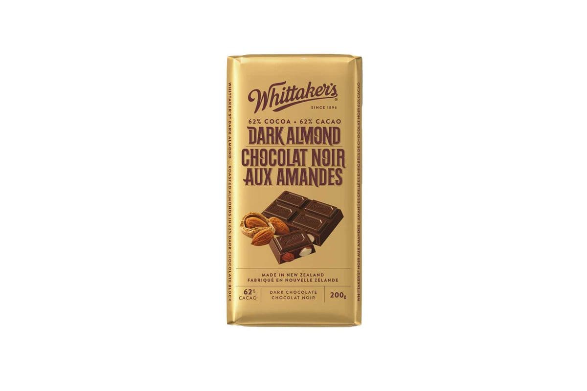 Whittakers - Dark Almond Chocolate Bar (200G)