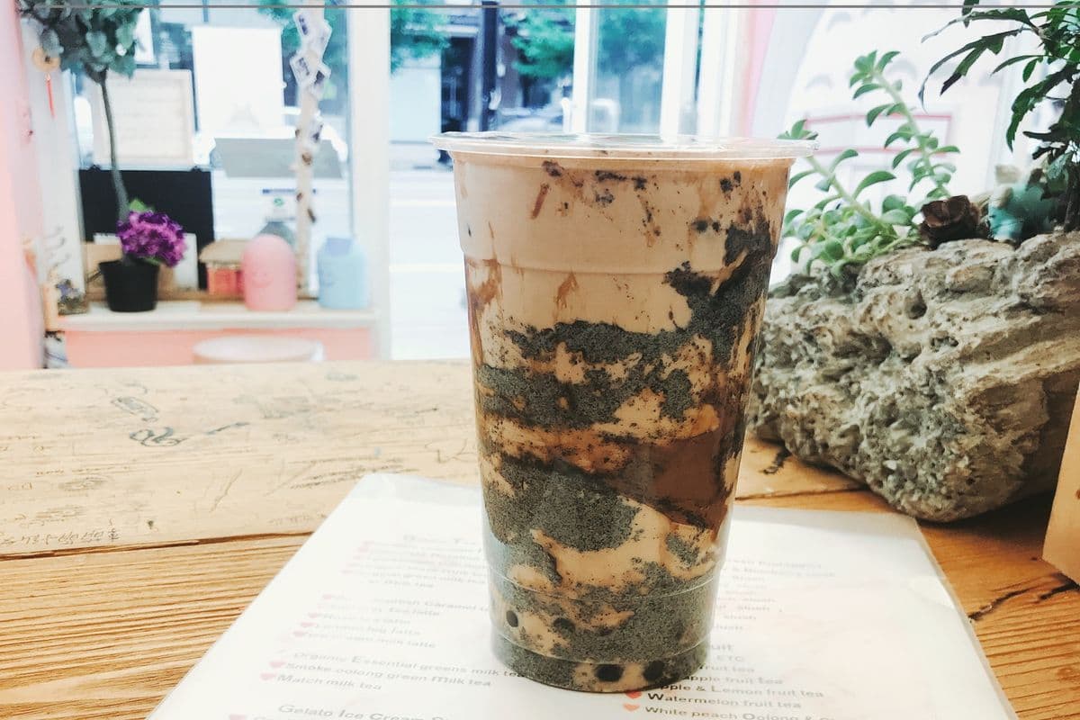 Sesame Chocolate Hazelnut Milk Tea 芝麻榛巧