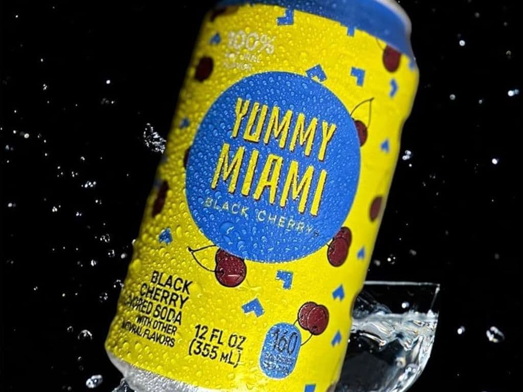 Yummy Miami Soda Black Cherry (12oz)