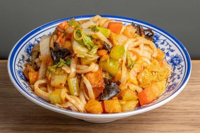 Fried Spicy Oil Cold Noodle 油泼凉皮