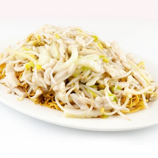 78. Shredded Pork Chow Mein with Bean Sprouts