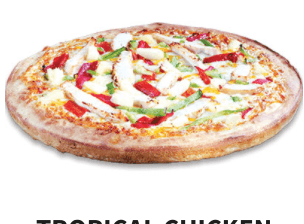 Large Tropical Chicken Pizza