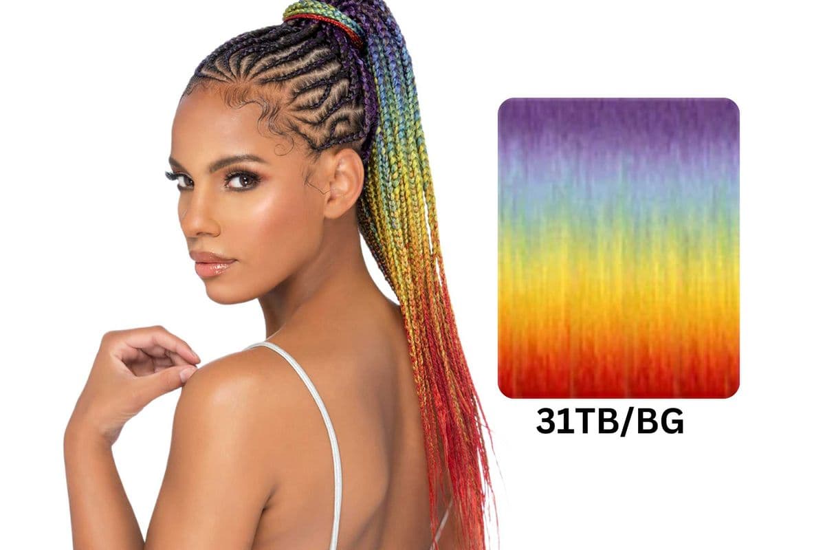 (31TB/BG) Amore Mio Pre-Stretched Samba Color Stretch Braid 55 - SMCB