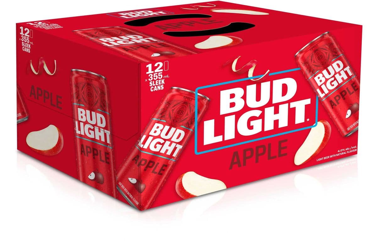 Bud Light Lager Apple Beer 12 Cans (12 x 355ml)