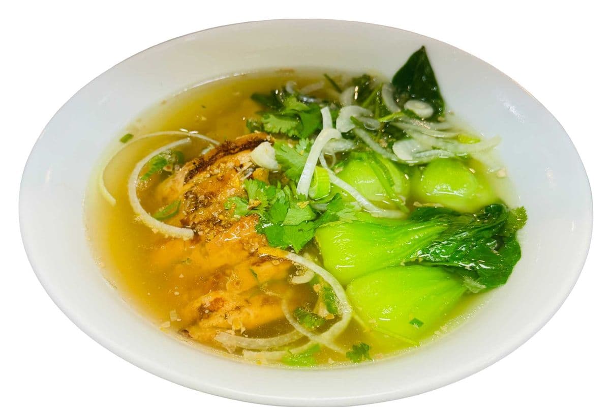 M03.Soupe de nouilles au poulet grillé | Grilled Chicken Noodle Soup | Mì gà nướng nước