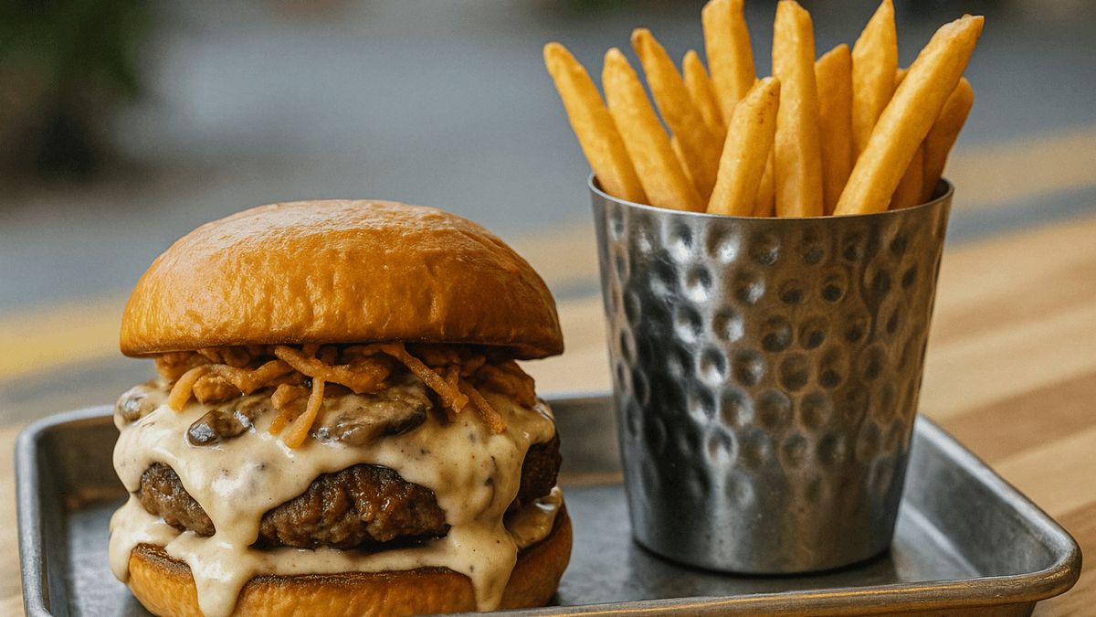 Mushroom Truffle Burger