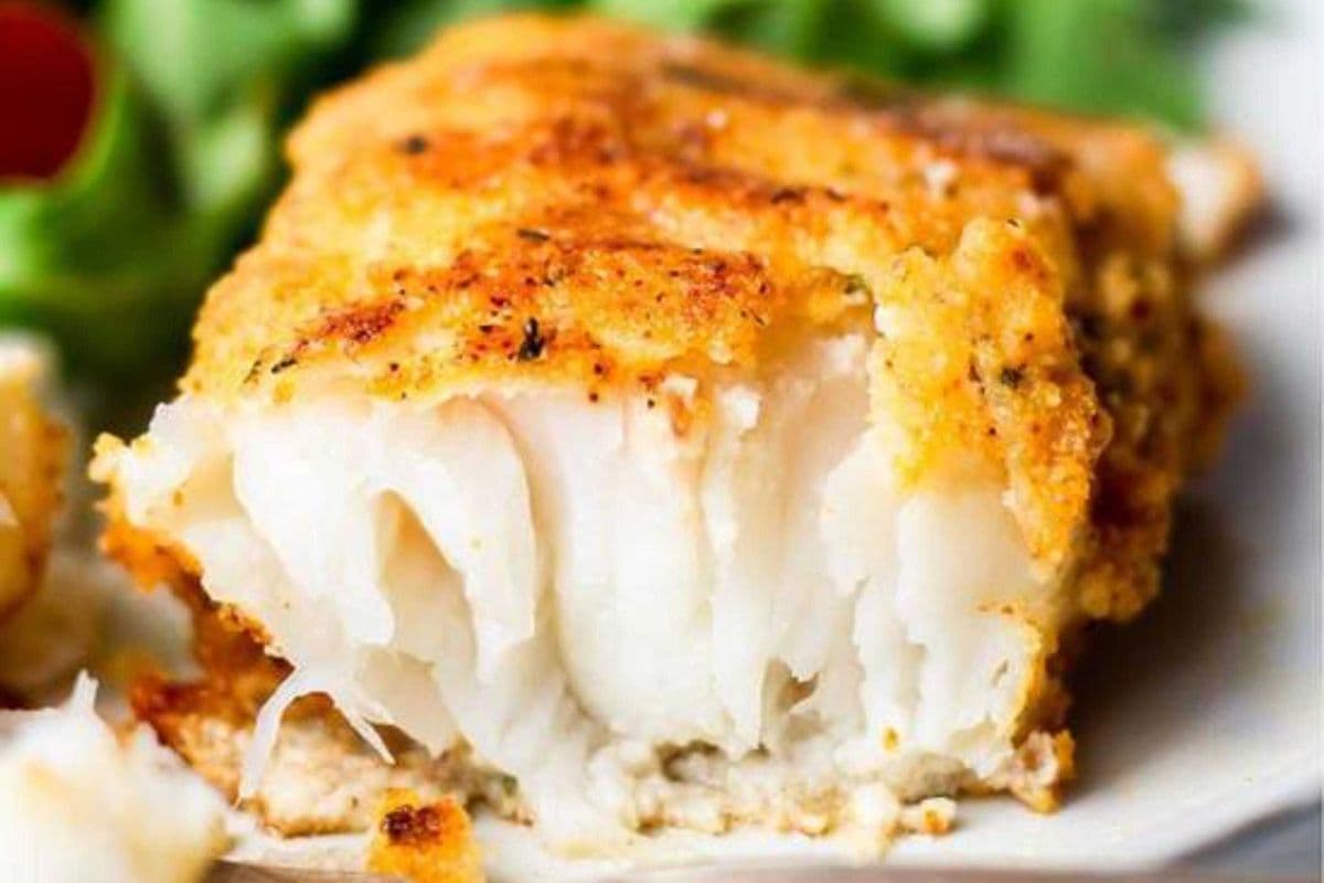 Pan fried cod
