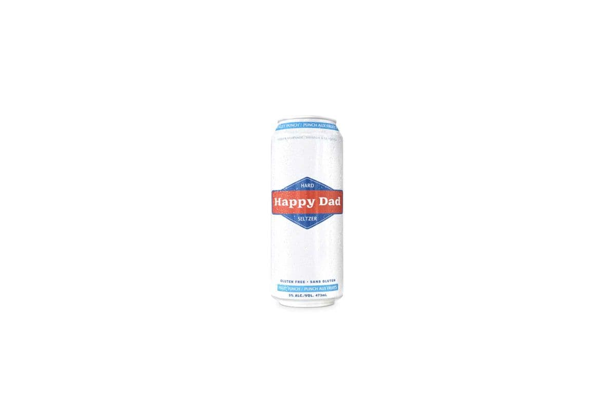 Happy Dad Hard Seltzer Fruit Punch 473Ml (1 x 473ml )
