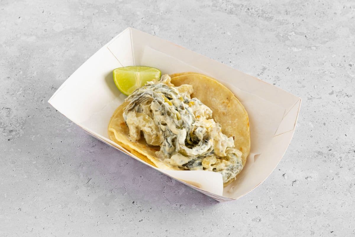 Rajas Poblanas Taco