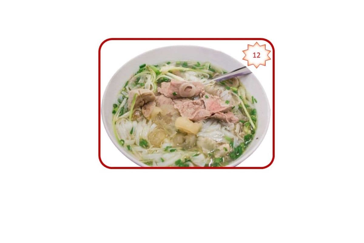 12. Rare Beef and Tendon Noodle