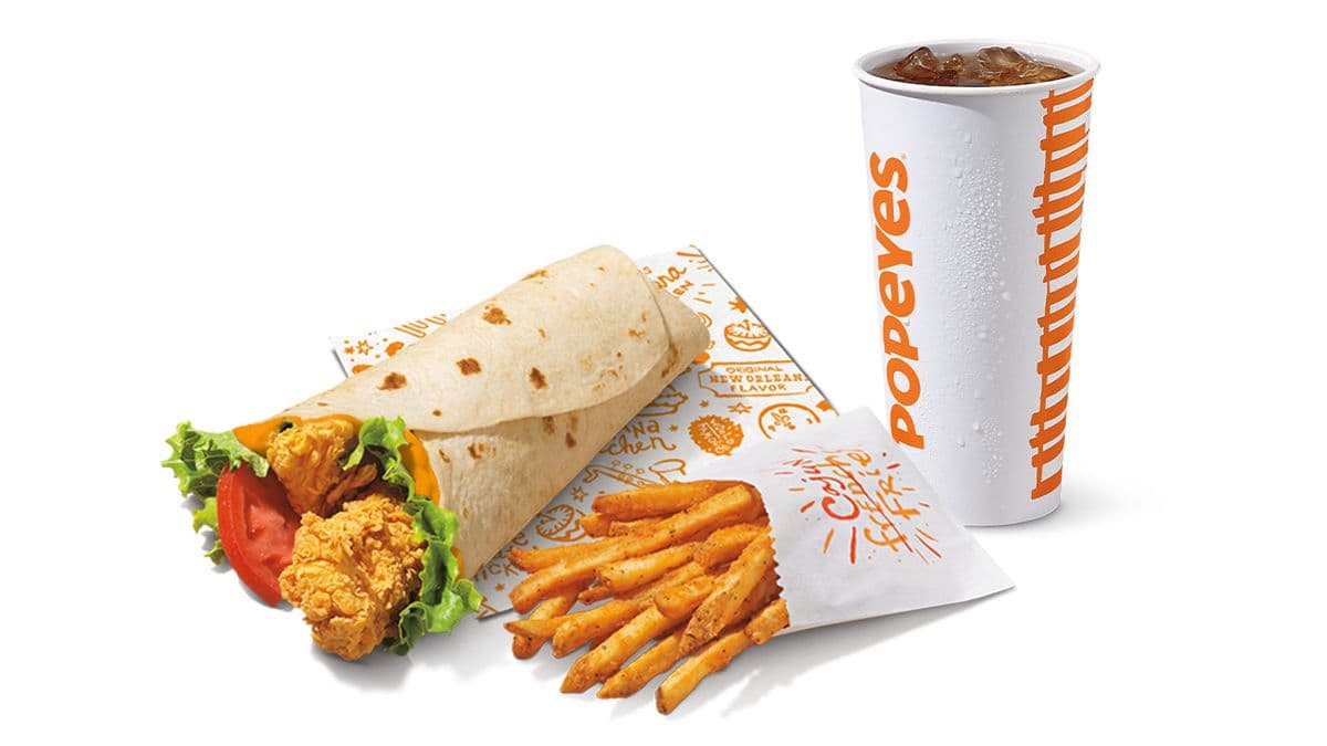 Spicy Crispy Chicken Wrap Combo
