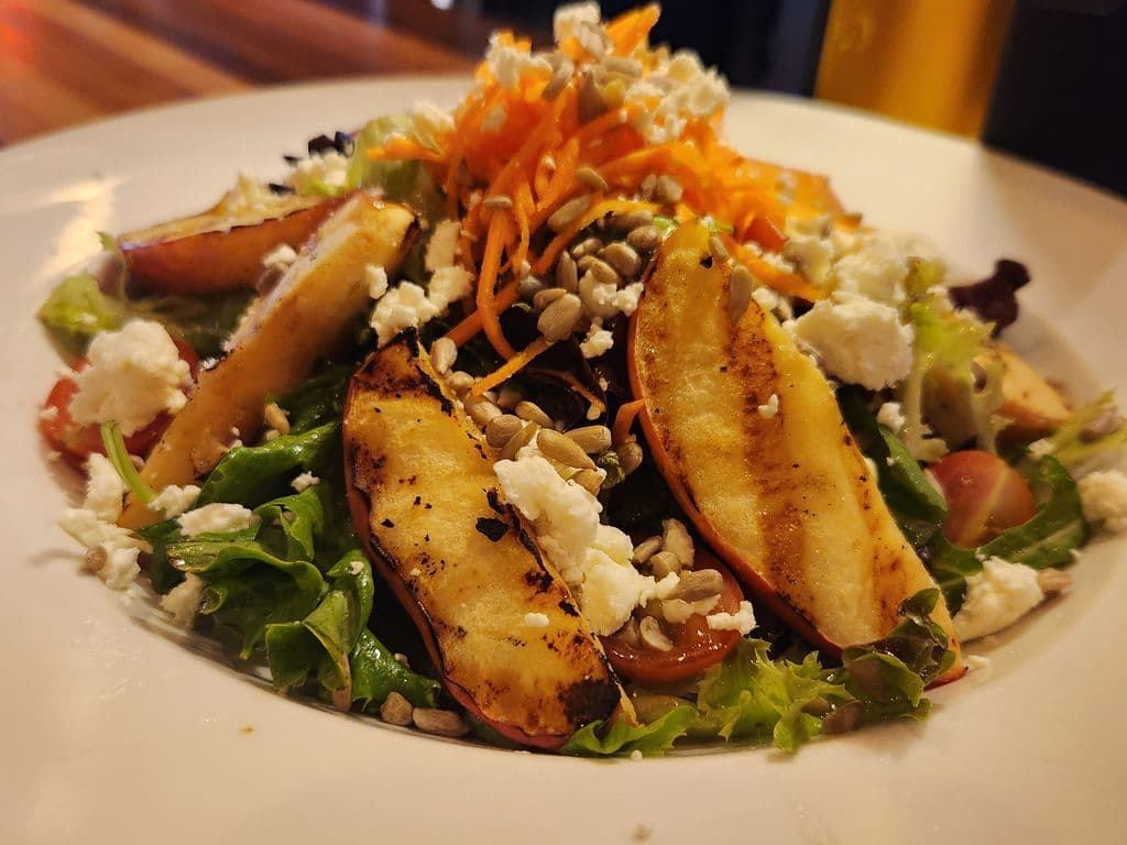 Grilled Apple & Goat Cheese Salad