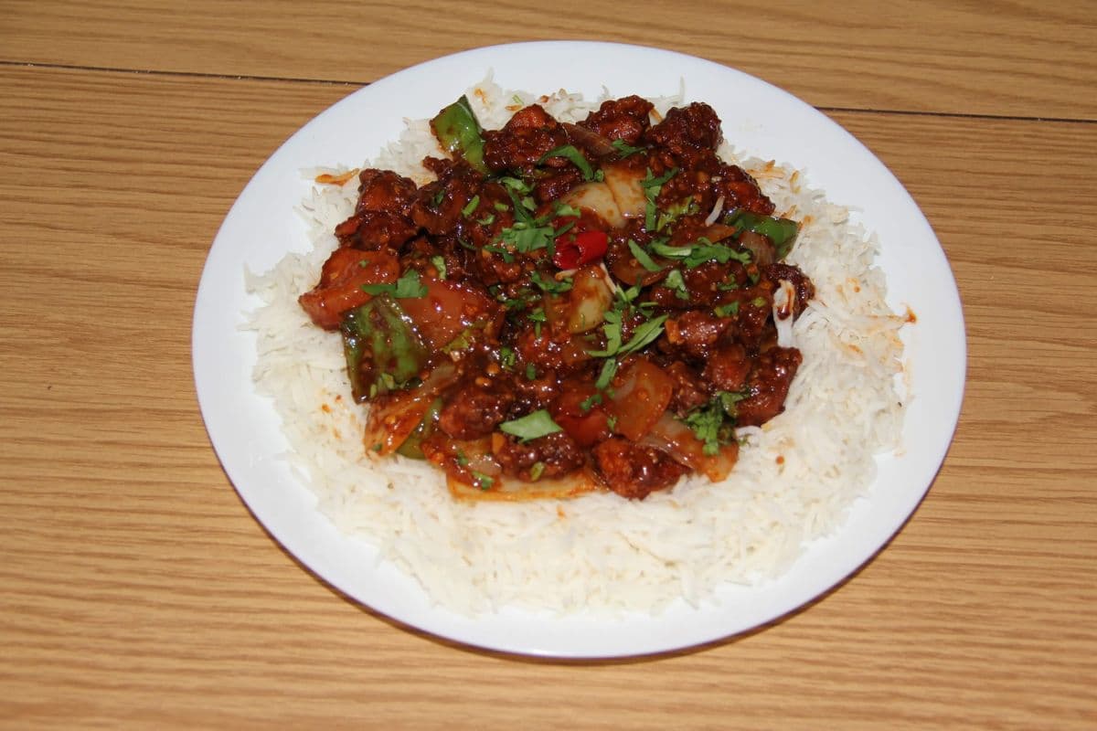 Chicken Chilli with Rice