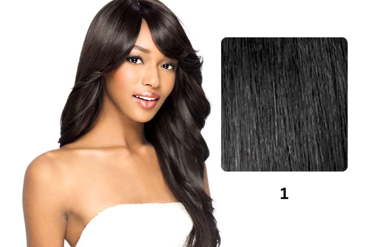 (#1) Amore Mio Layered Straight Wig With Swept Bang & Flip Out Side: AW-TABBY