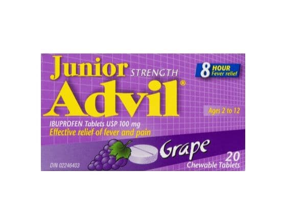 Advil Junior Chewable Grape (20 Count) 1002445