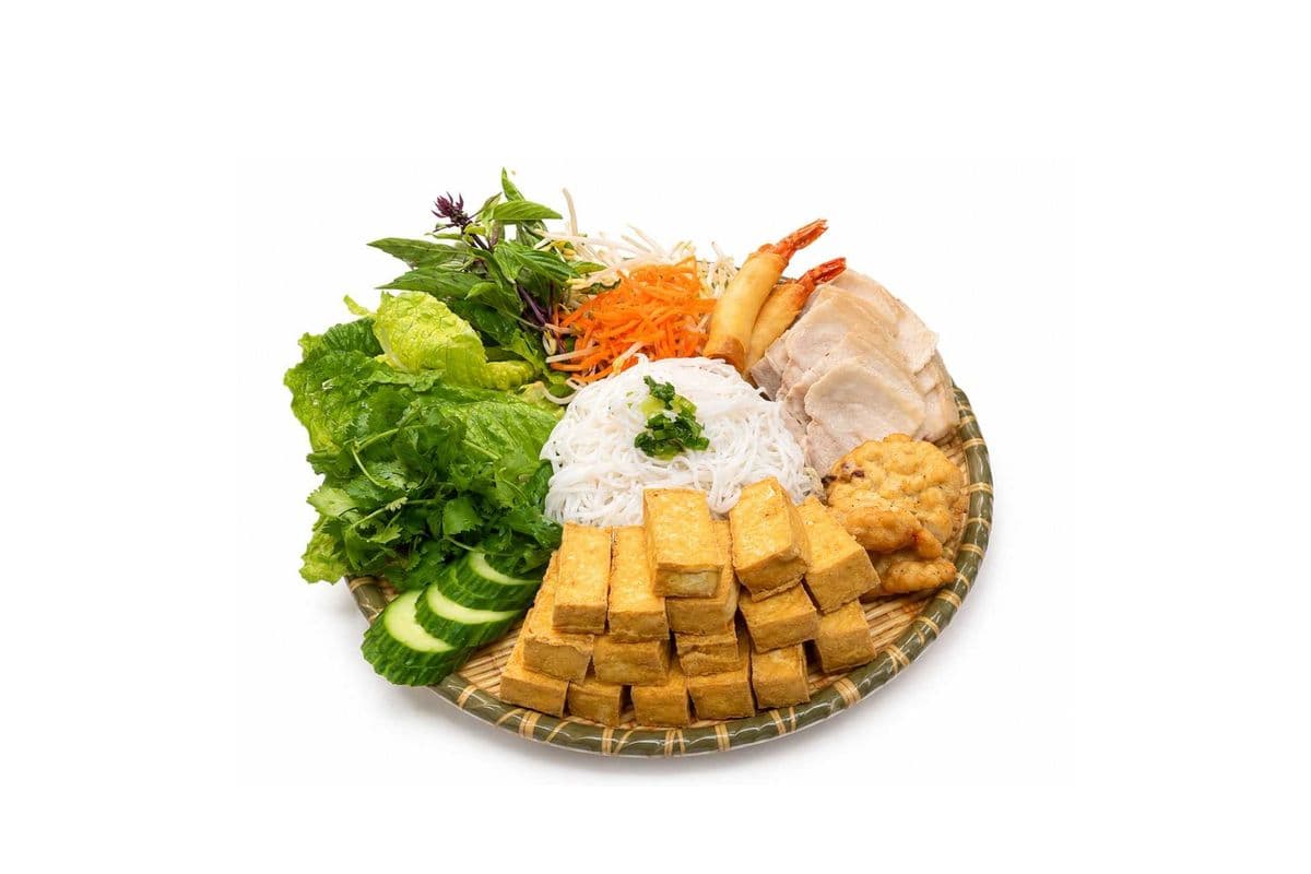 W61. Bún Đậu Mắm Tôm | Tofu & Shrimp Paste Noodle Platter