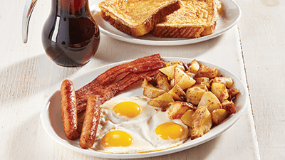 French Connection with Bacon (2) Sausage (2)