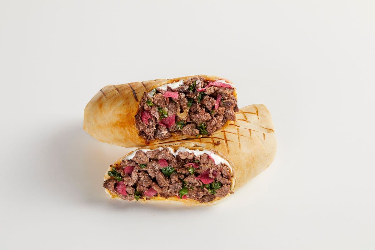 Lamb Shawarma Wrap with Canned Pop