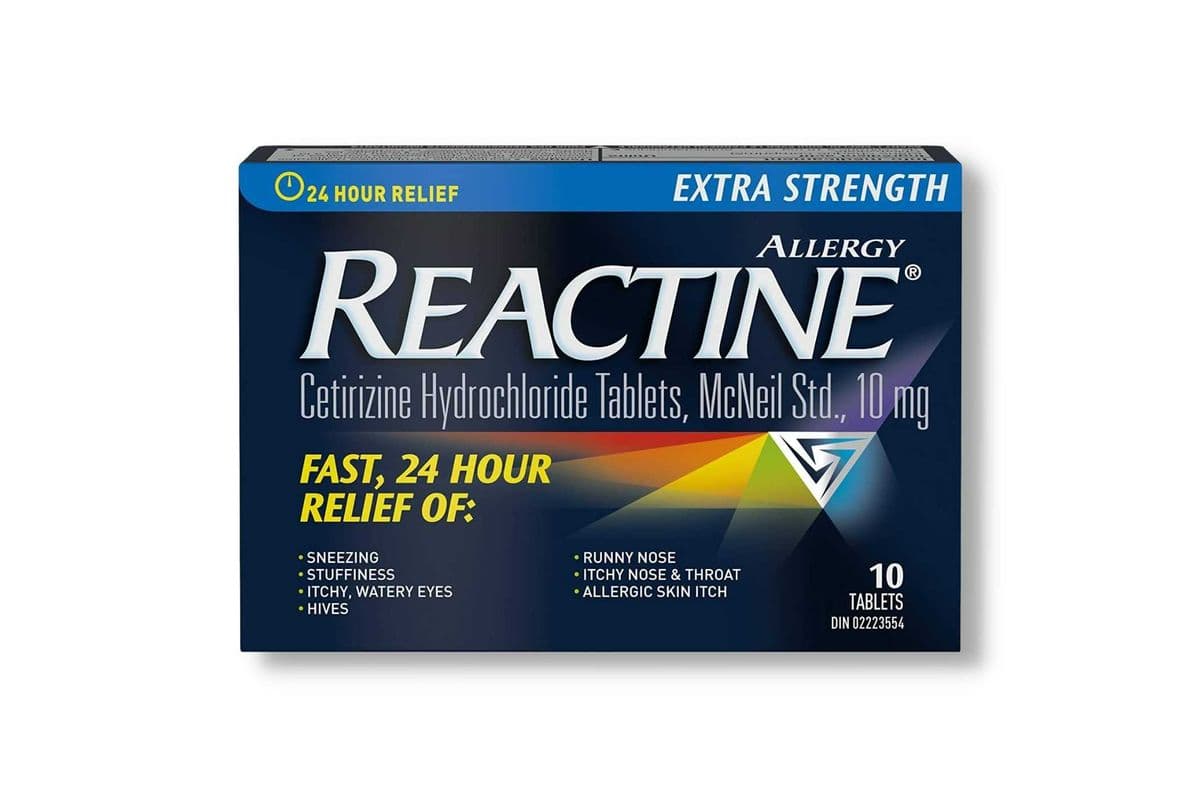 Reactine Extra Strength Allergy Relief 24 Hour (10 Tablets)