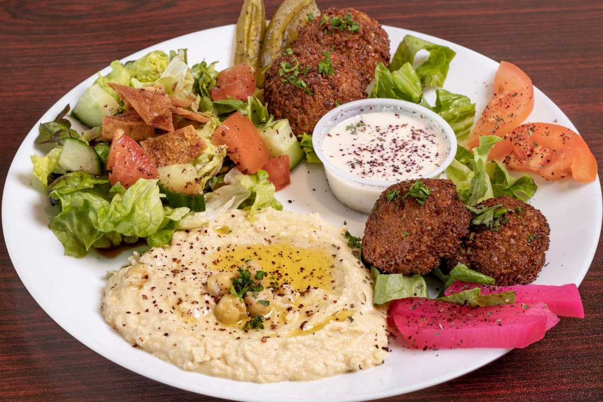 Falafel Platter (With Tahini Sauce on the Side)