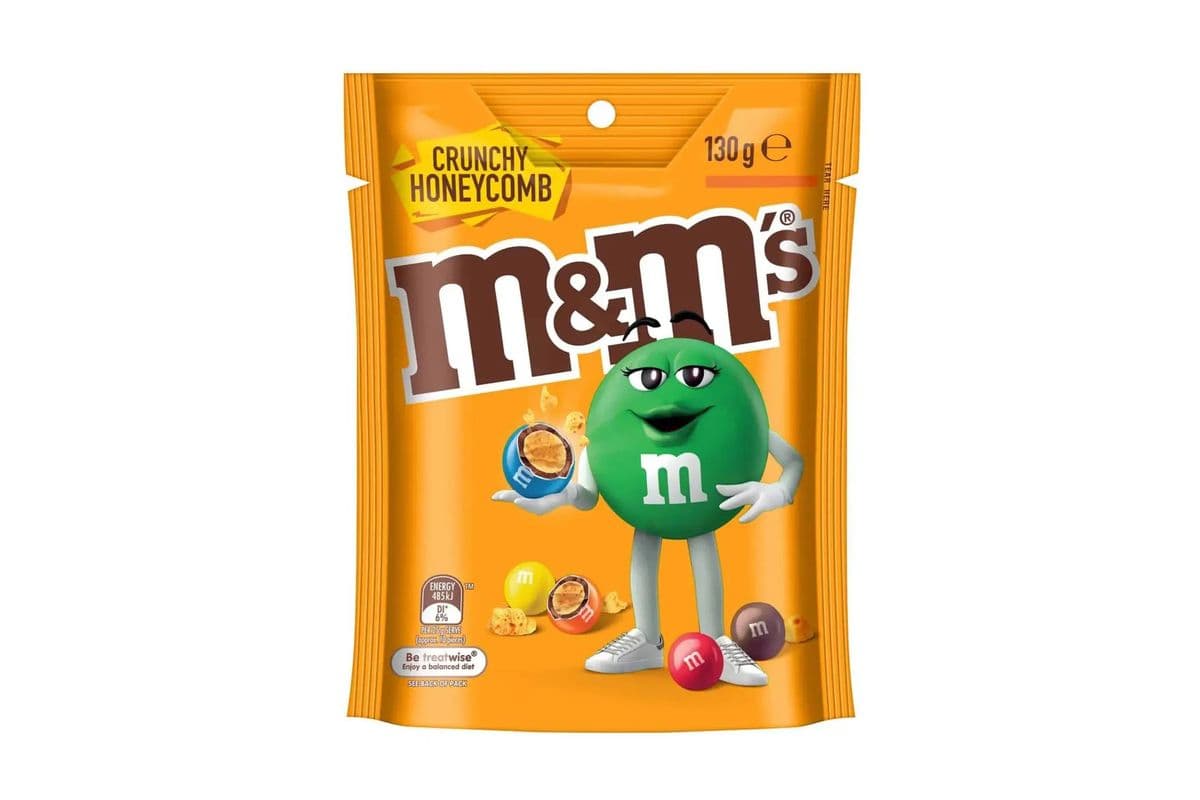 M&M’S Crunchy Honeycomb (130g) (602 Cal)