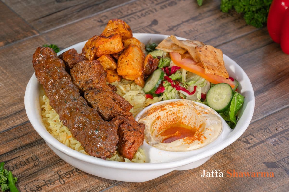 Beef and Lamb Kebab Plate