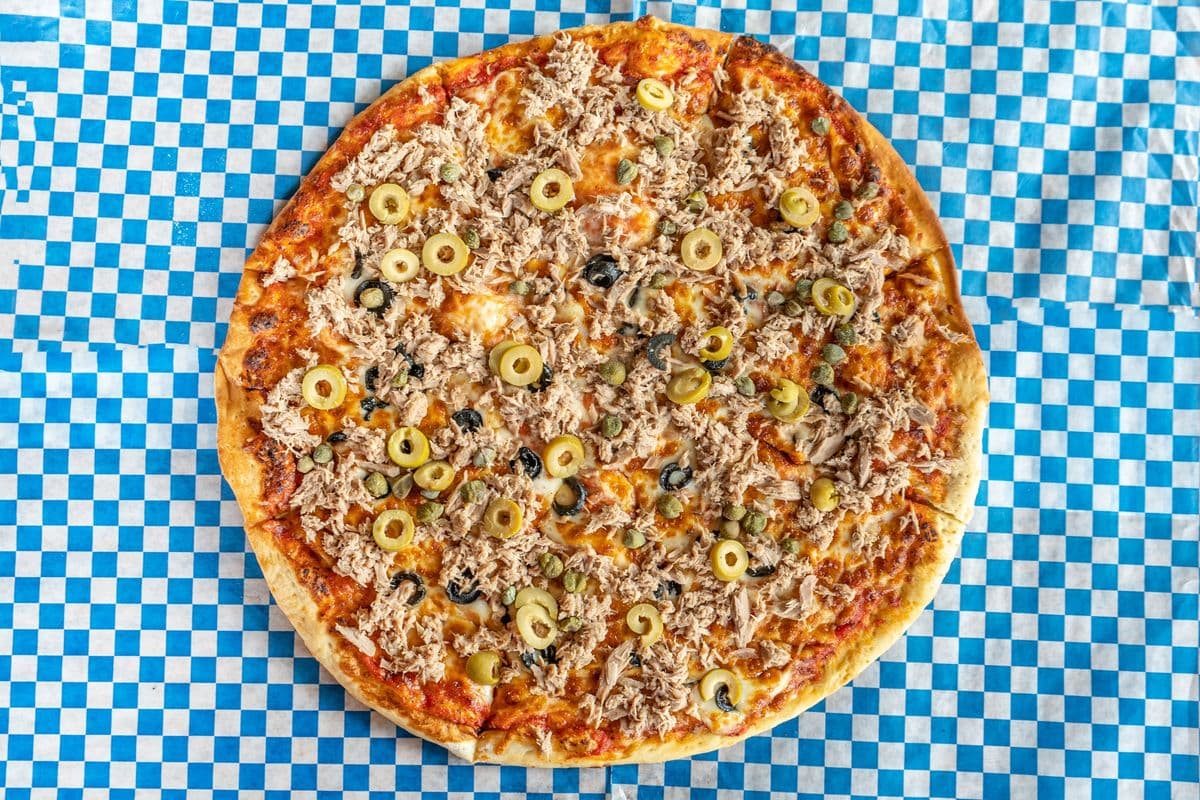 Pizza extra-large au thon