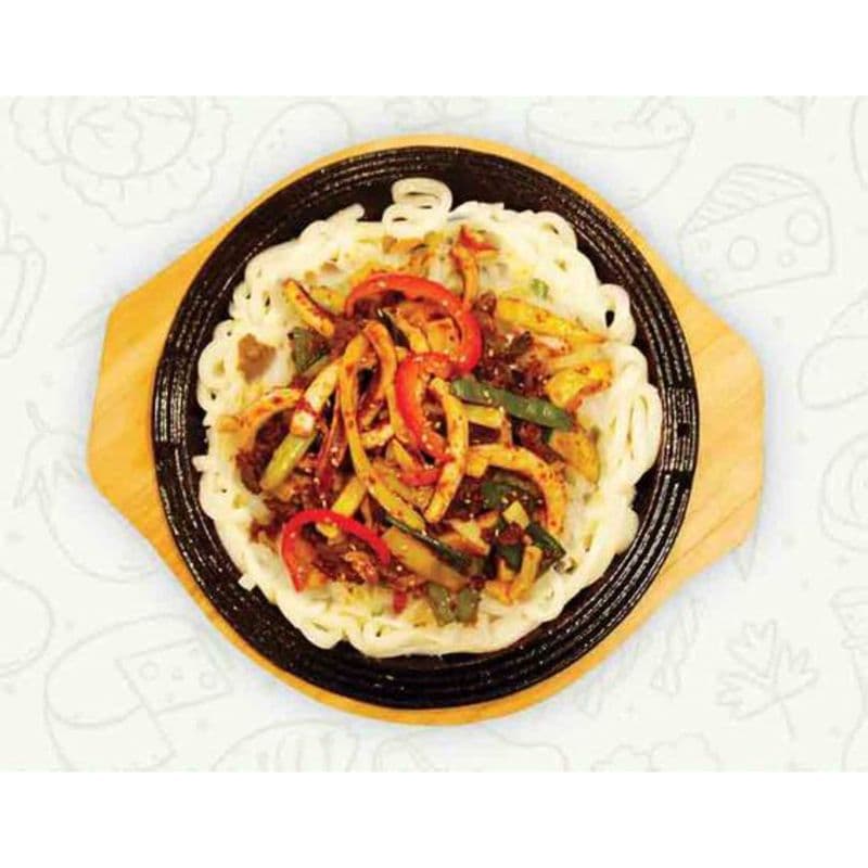 32. Udon Noodles with Spicy Bulgogi, Squid, and Vegetables