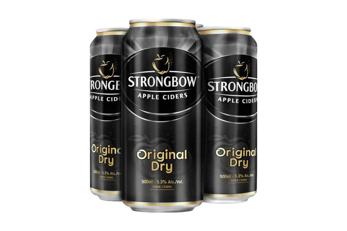 Strongbow Apple Original Dry Cider (4 Cans) (1 x 4x500ml)