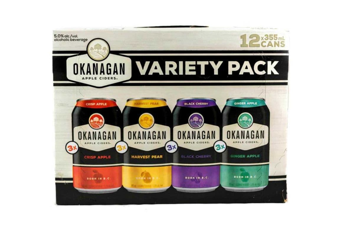 Okanagan Premium Cider Variety Pack (12 Cans) (1 x 12x355ml)