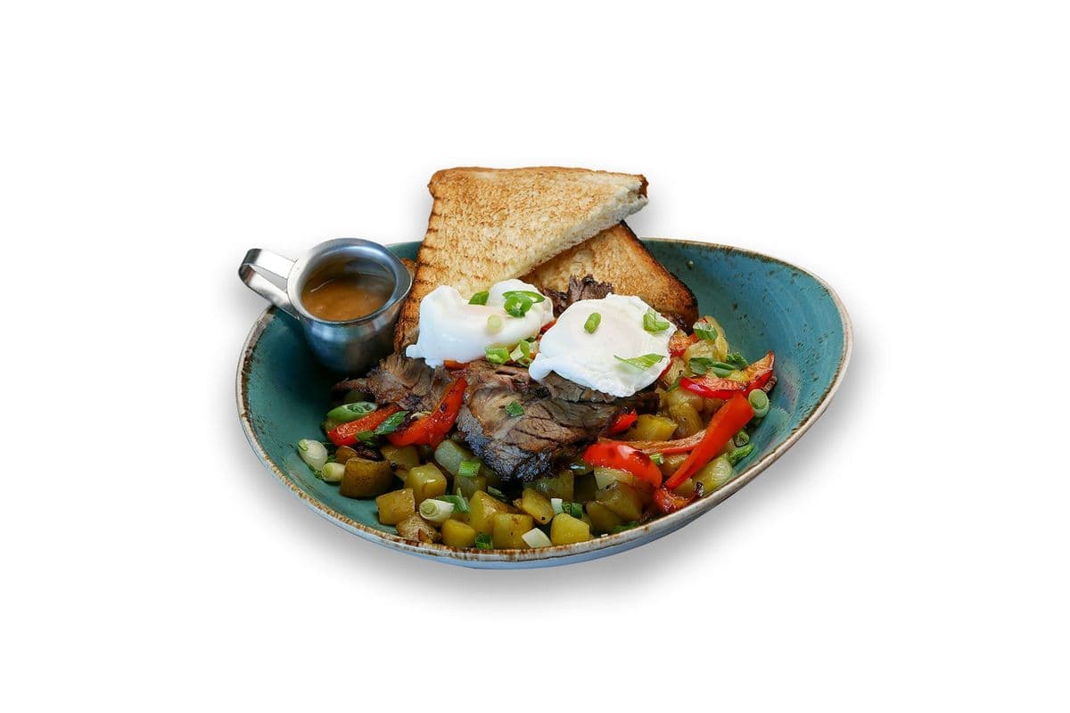 Beef Brisket and Eggs