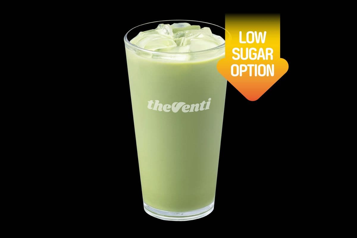 Ice Matcha Latte (Low Sugar)